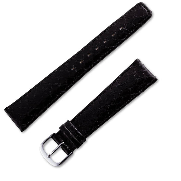 Genuine leather watchband black salmon - ANTENEN