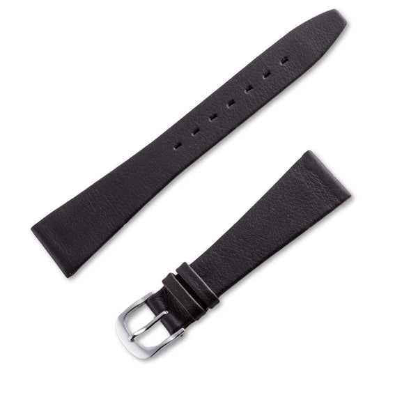 Watchband genuine leather strap lambskin (nappa) black slate seamless - ANTENEN