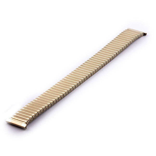 Watchband metal fixo flex gold-plated satin-finished in the center - ANTENEN