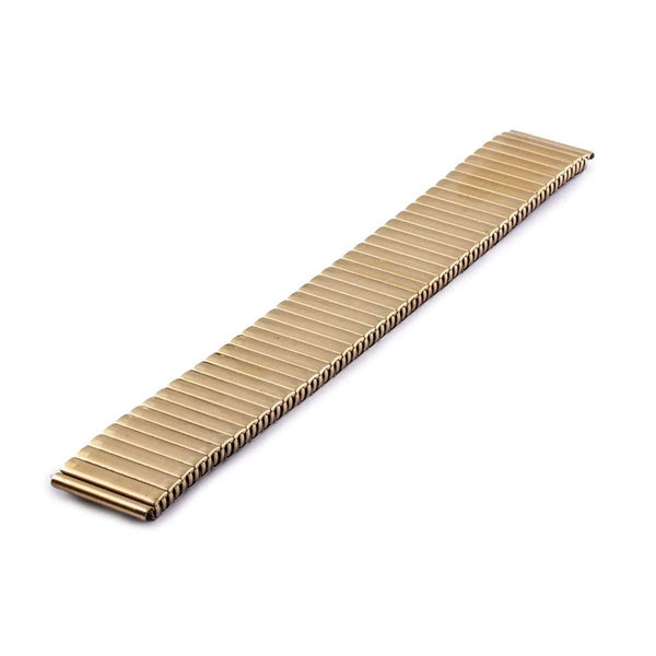Watchband metal fixo flex gold-plated satin-finished in the center - ANTENEN
