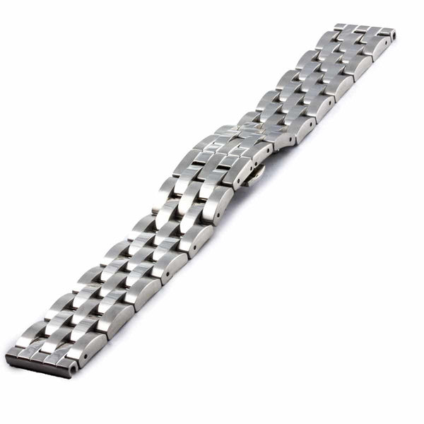 Stainless steel watchband with fine mesh and bright polished finish - ANTENEN