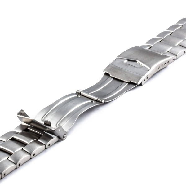 Stainless steel watchband with big rivets and polished finish - ANTENEN