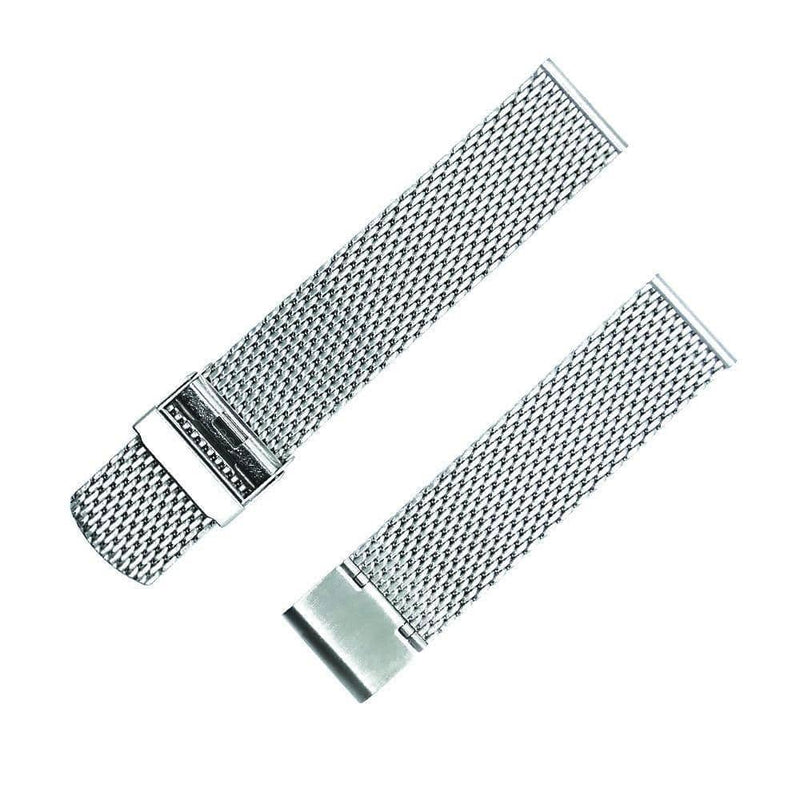 Staib Matte Stainless Steel Milanese Mesh Watch Bracelet Diver Extension |  Holben's