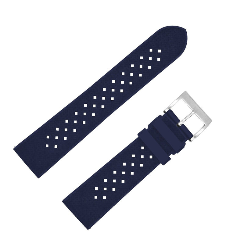 Bracelet montre caoutchouc bleu marine type Rallye (TROPIC) swiss made 100% caoutchouc - ANTENEN
