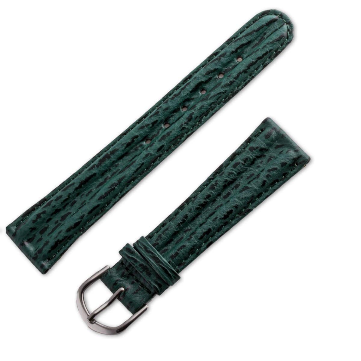 Bracelet 18 mm Cuir véritable pour montre Bleu