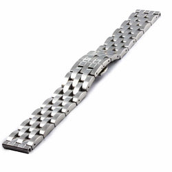 Bracelet montre metal acier mailles liées fines et de finition poli brillant - ANTENEN