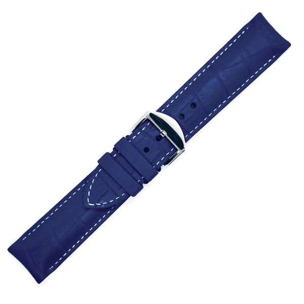 bracelet-montre-caoutchouc-bleu-marine-hemera-swiss-made-skinskan-façon-croco-couture-blanche-1