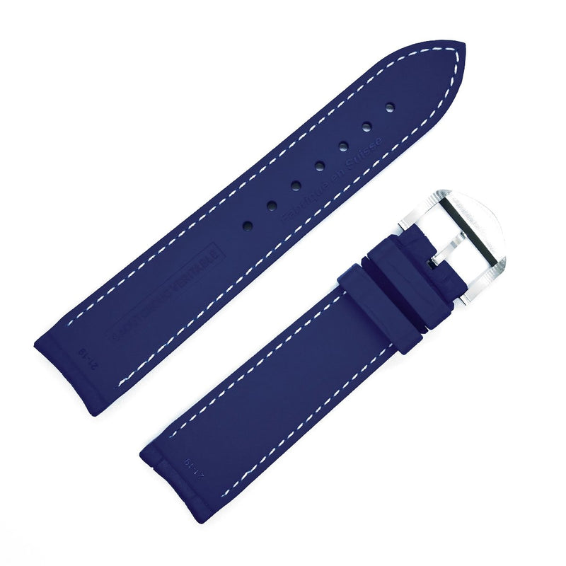 bracelet-montre-caoutchouc-bleu-marine-hemera-swiss-made-skinskan-façon-croco-couture-blanche-cote-doublure