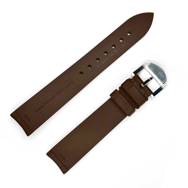 bracelet-montre-caoutchouc-brun-swiss-made-skinskan-façon-croco-SANS-couture-cote-doublure