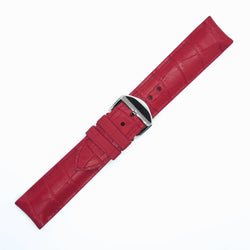 bracelet-montre-caoutchouc-rouge-swiss-made-skinskan-façon-croco-ton-sur-ton-ferme