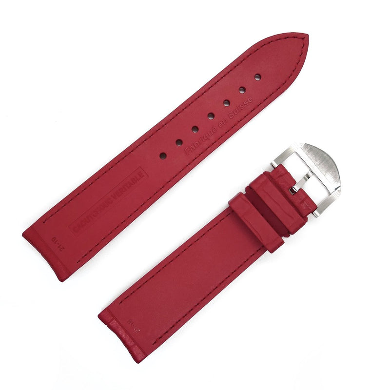 bracelet-montre-caoutchouc-rouge-swiss-made-skinskan-façon-croco-ton-sur-ton-separe