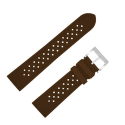 Bracelet montre caoutchouc marron type Rallye (TROPIC) swiss made 100% caoutchouc - ANTENEN